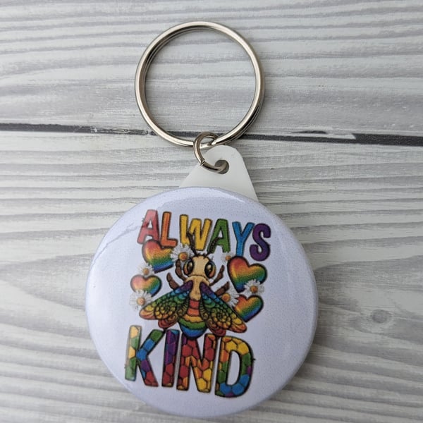 Always Be Kind keyring, be kind gifts, bee kind keyring