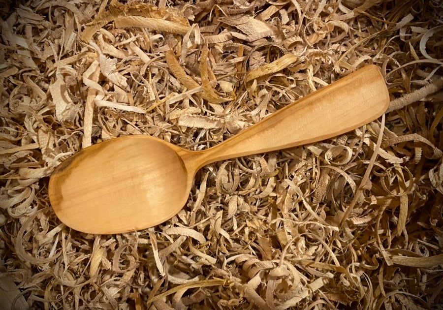Natural Hawthorn Wood Eating Spoon