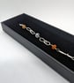 Sterling silver bracelet, Unique handmade silver bracelet with opal beads - Image 8