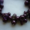 AUBERGINE PEARL  BRACELET.  134