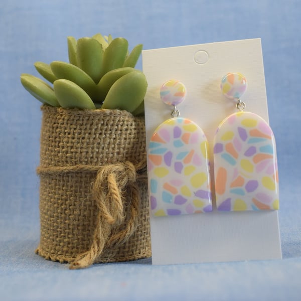 Arch Terrazzo Earrings