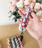Handmade Macrame Keychain with Initial Letter - Image 2
