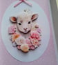 New baby card. Handmade card. Easter card. Lamb. Birthday card. Ref 378 - Image 3
