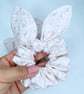 Easter Scrunchies, Pink Spring Scrunchies, Scrunchies with Bow - Image 1