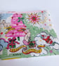 Christmas zipped purse - Pink tree, Santa or Skater, upcycled fabric - Image 2