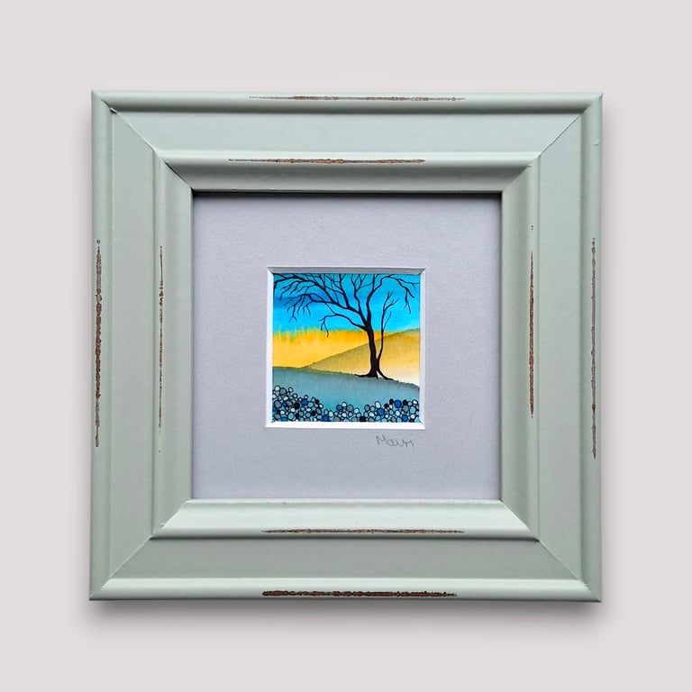 Tiny Framed Painting 