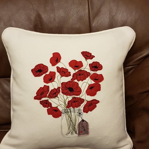 Poppies cushion
