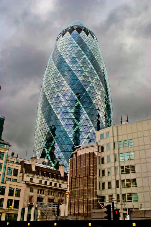 30 St Mary Axe The Gherkin London England UK Photograph Print
