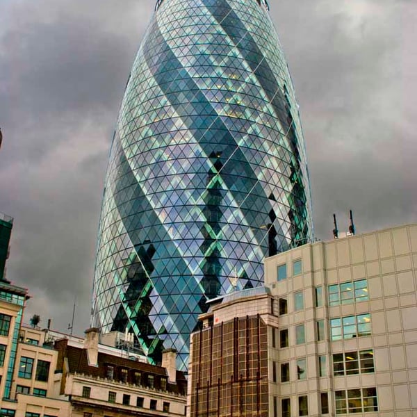 30 St Mary Axe The Gherkin London England UK Photograph Print