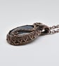 Wire Woven Labradorite and Copper One of a Kind Pendant - Image 6