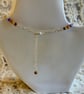 Bronzite & Imperial Jasper Gemstone Pendant Necklace. - Image 4