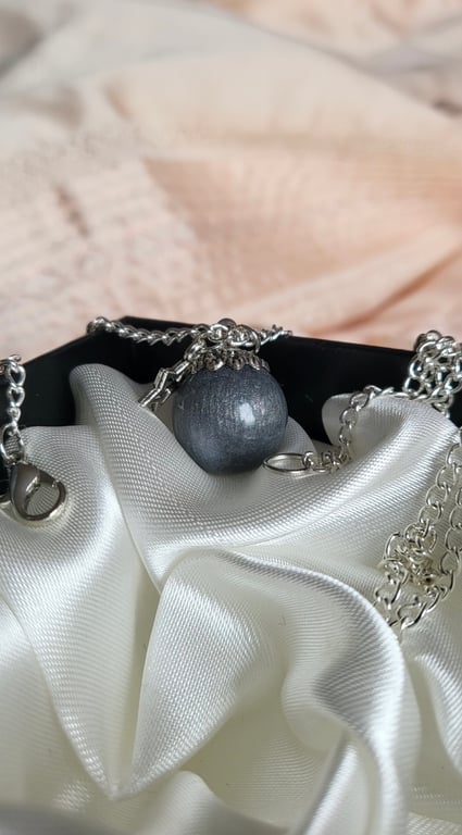 Space Themed Resin Ball Necklace 