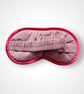 Dusty Pink Seahorses Velvet Lavender Infused Eye Mask - Image 4