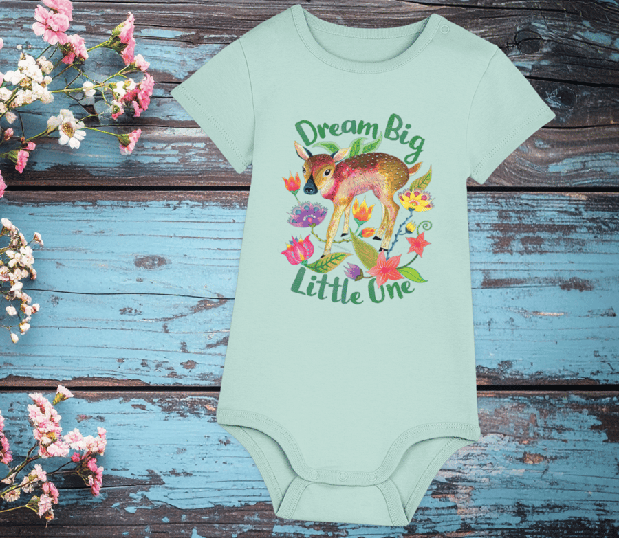 Fawn Babygrow – Green