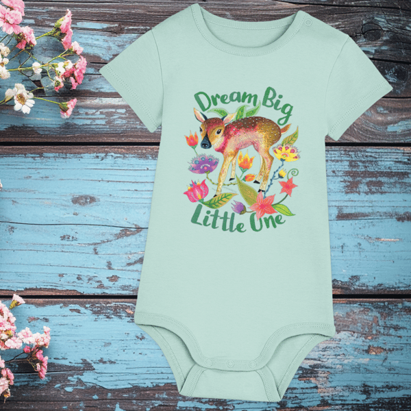Fawn Babygrow – Green
