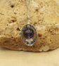 Minimalist amethyst pendant necklace. - Image 3