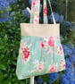 Tote Bag, Pleated Tote Bag, Linen, Hand Bag, Day Bag, Floral