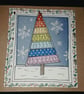 Quirky art set of 5 beautiful handmade Christmas tree rainbow cards  - Image 3