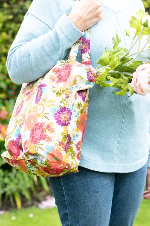 Multi-coloured flower Tote Bag
