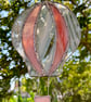 Stained Glass Hot-Air Balloon Suncatcher in streaky white, clear and sunset pink