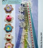 Cardmaking - Scrapbooking Pack Including Handmade Buttons and Embellishments - Image 3