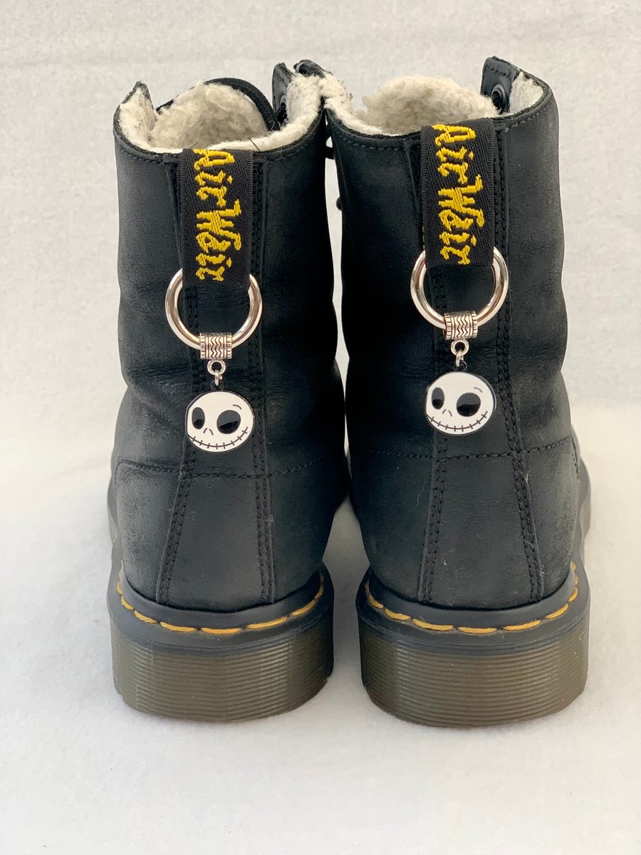 Jack Skellington Dr Martens Charms - Alt Boot Accessories - Doc Tag Charm - DM