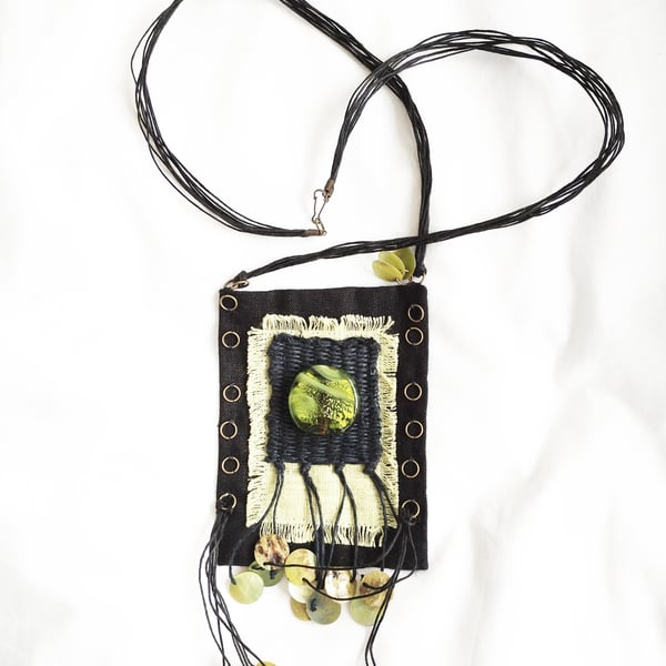 Textile necklace 