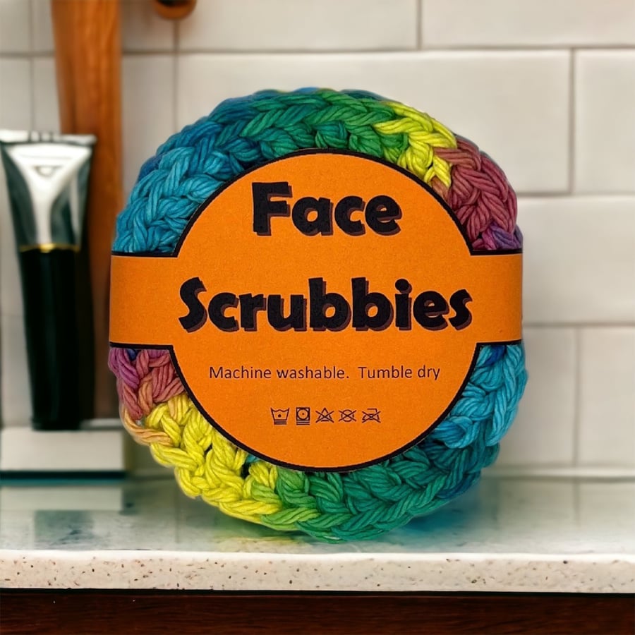 Reusable Crocheted Face Scrubbies