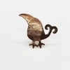 bird brooch curly tailed inch bird