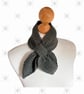 Hand knitted Ascot scarf