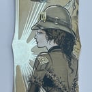 Glamorous Steampunk lady bookmark