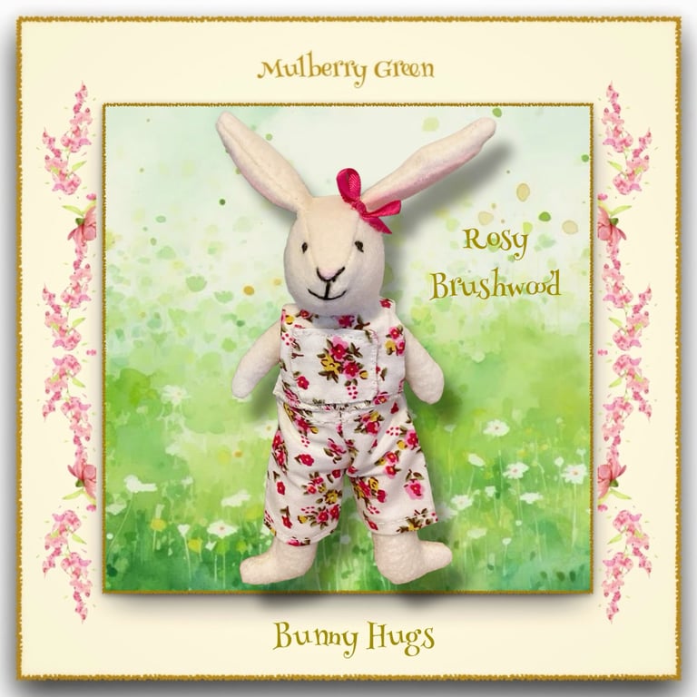Rosy Brushwood - a Bunny Hugs Rabbit from Mulberry Green