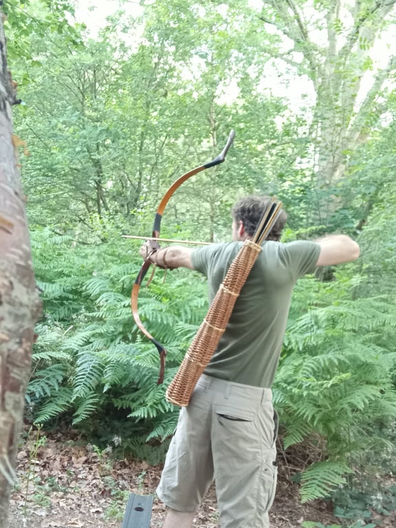 Wicker Arrow Quiver - Traditional-Primitive Archery Gift