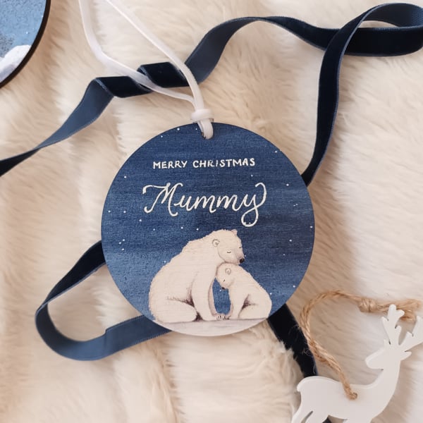 Personalised Polar Bear Decoration
