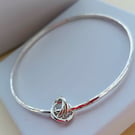 Love Knot Sterling Silver Bangle