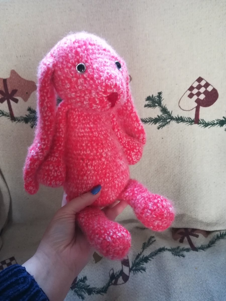 Crochet amigurumi love bunny