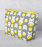 Make up bag, zipped pouch, cats, lemons - Image 4