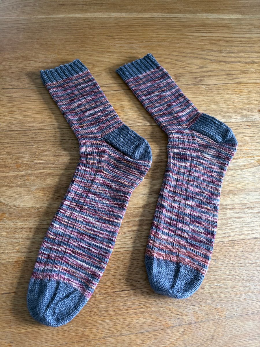 Embers and Ashes. Handknitted socks. 11-13UK