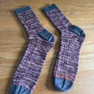 Embers and Ashes. Handknitted socks. 11-13UK