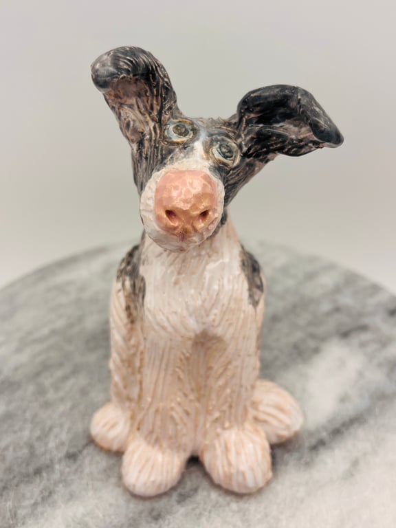Lucy Ceramic Dog Sculpture