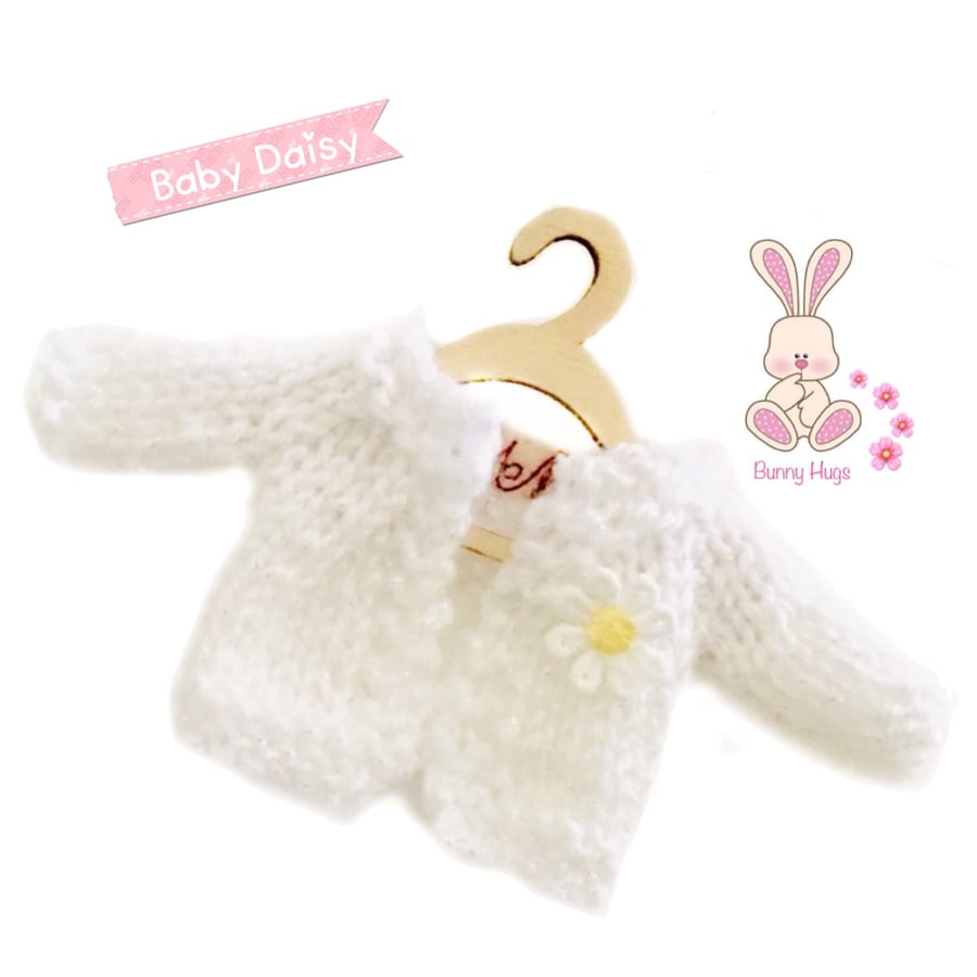 White Baby Daisy Cardigan 