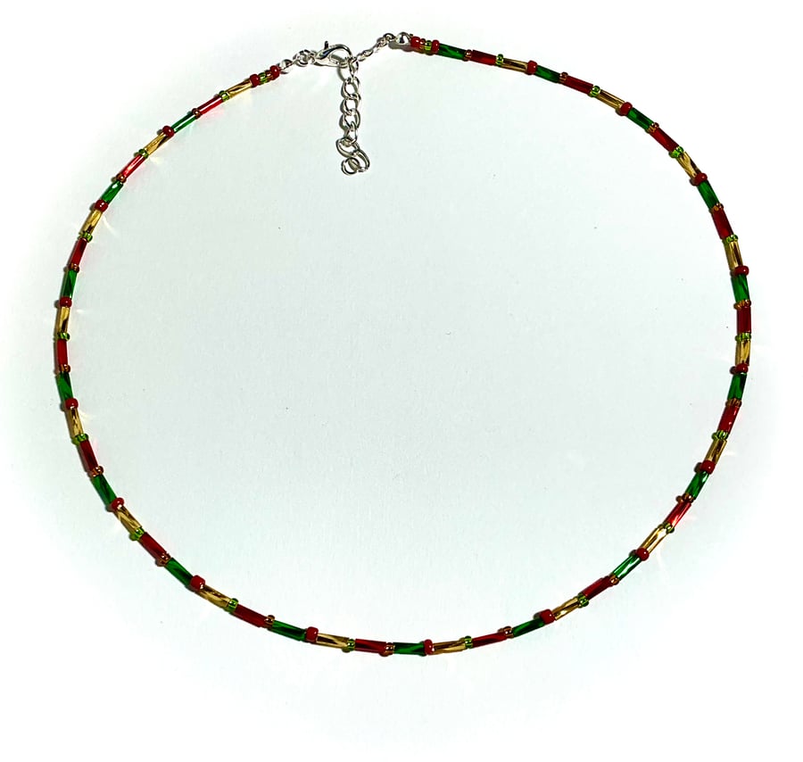 Glass Seed Bead Necklace