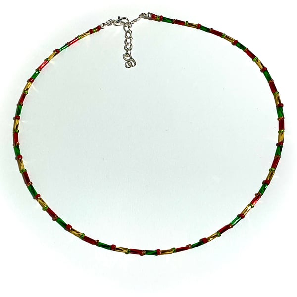 Glass Seed Bead Necklace