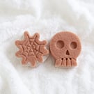 Shea Butter & Macadamia Oil Soap Duo – Skull & Web Edition