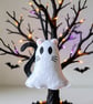Ghost Cat Halloween Ornament Spooky Cute Hanging Decoration Handmade Halloween  - Image 1