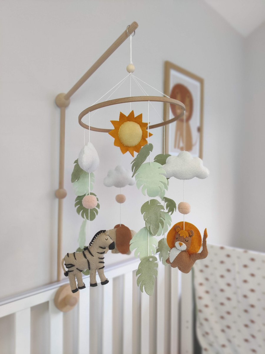 Handmade Safari Cot Mobile
