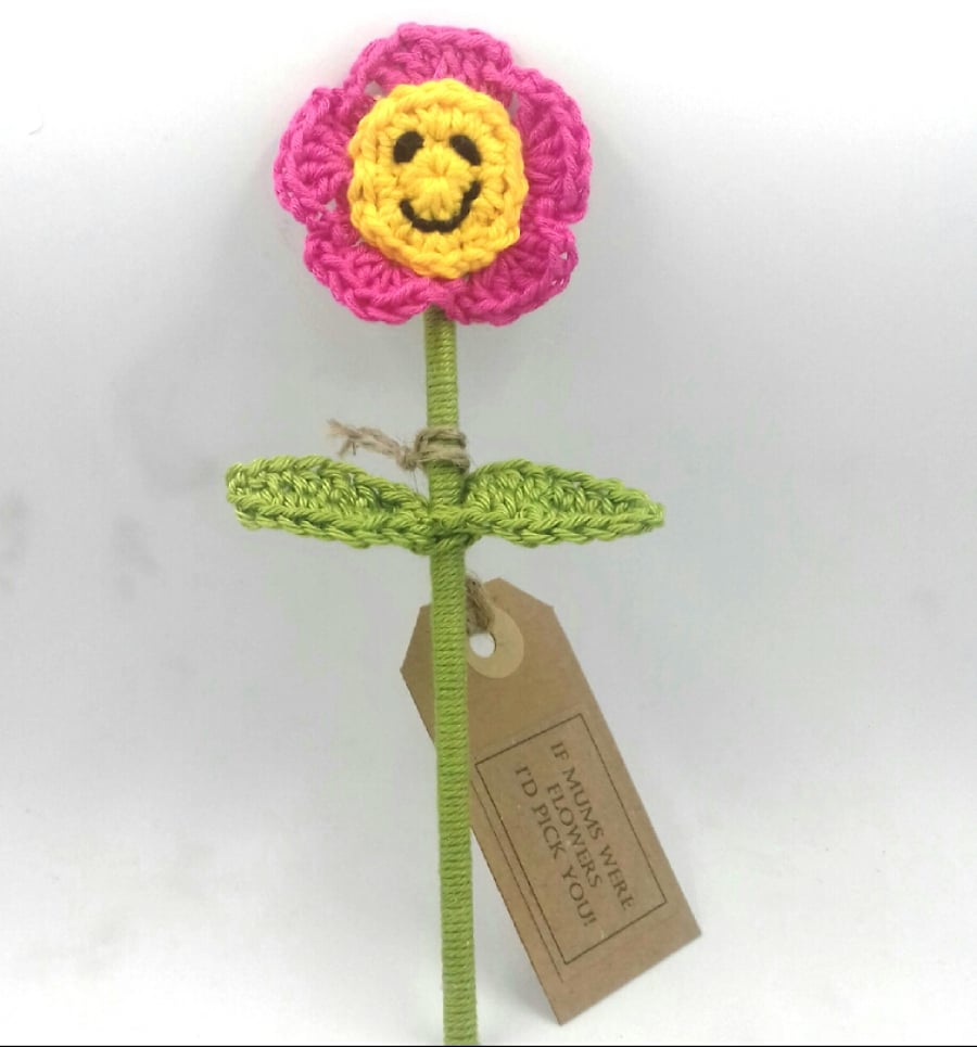 Crochet Flower - Alternative to a Greetings Card 