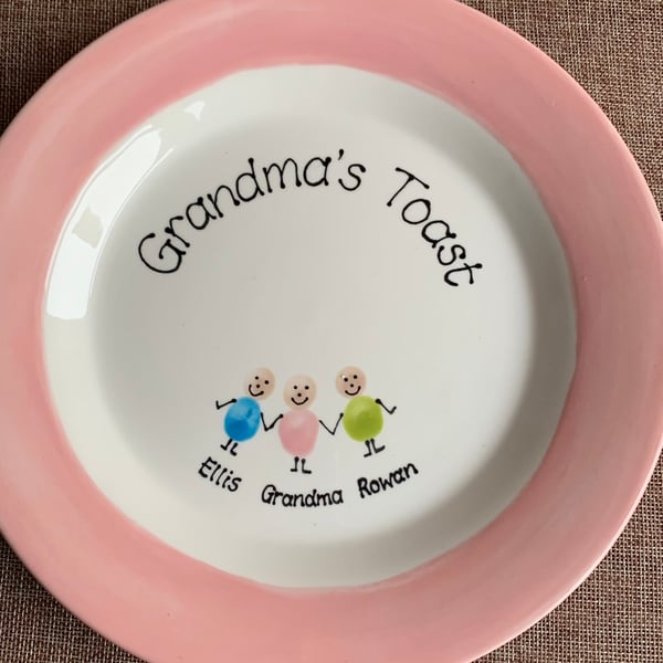 Personalised Fingerprint Families Plate