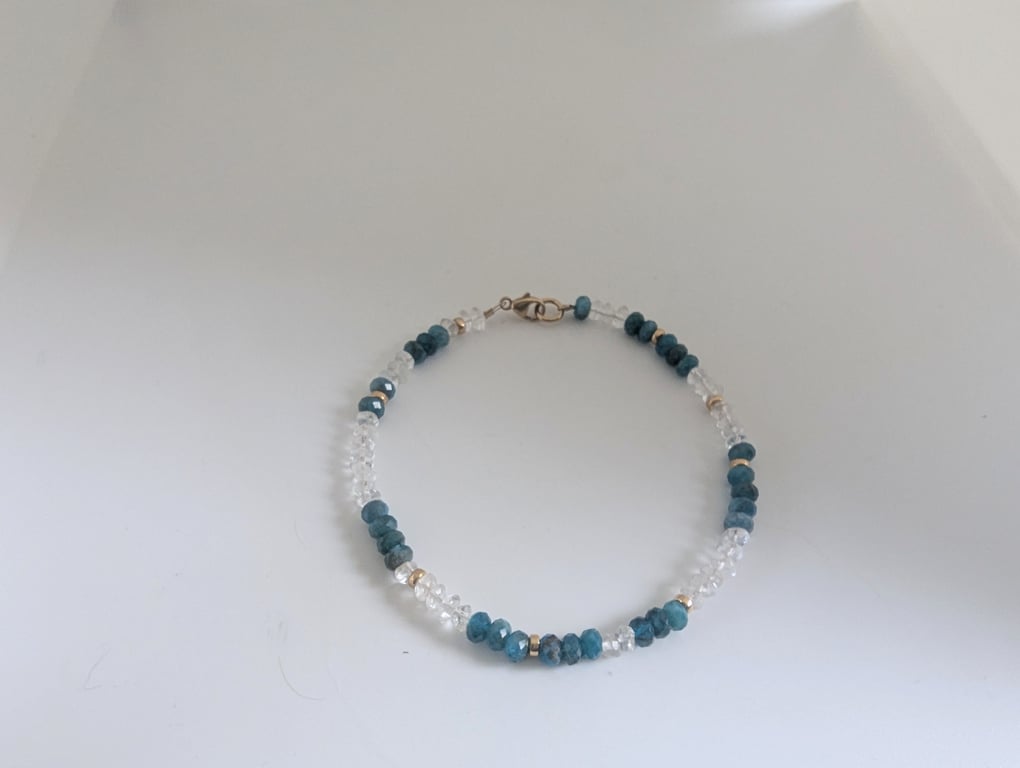 Gold Filled Semi Precious Bead Bracelet