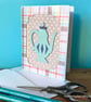 Handmade Raised handmade teapot card - Image 3